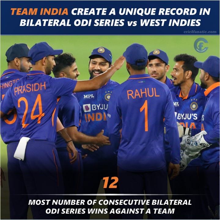 team india vs west indies wi bilateral odi series record