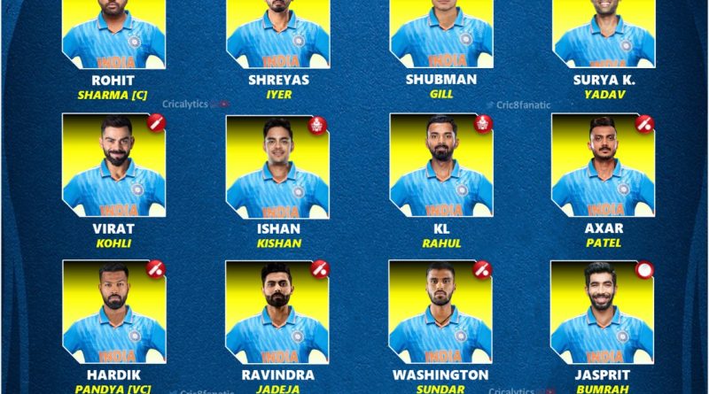 india vs australia official odi series squad and players list 2023