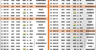 odi world cup 2023 confirmed schedule download pdf