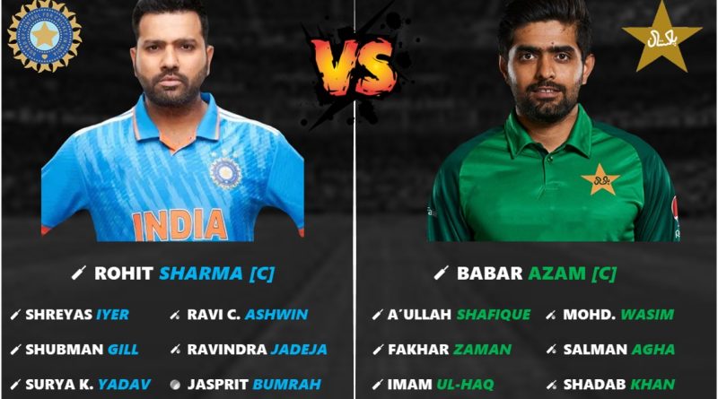 india vs pakistan squad players list for odi world cup 2023
