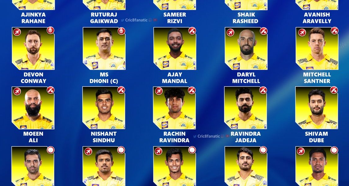 IPL 2024 CSK Squad and Latest Official Players List
