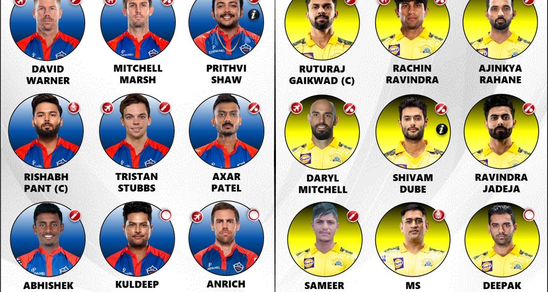 IPL 2024: DC vs CSK Match 13 Best Playing 11 for Both Teams
